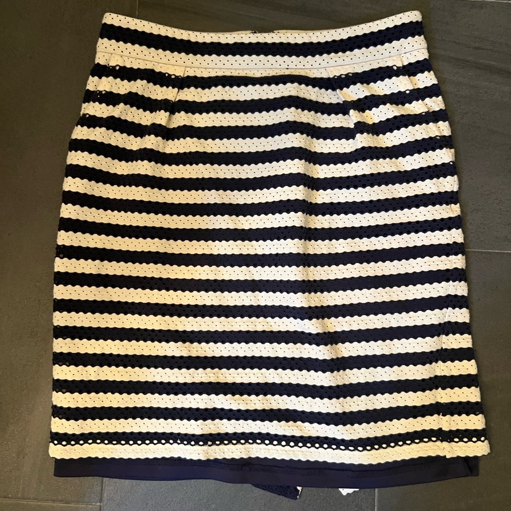 Striped Black and White Women's Skirt
